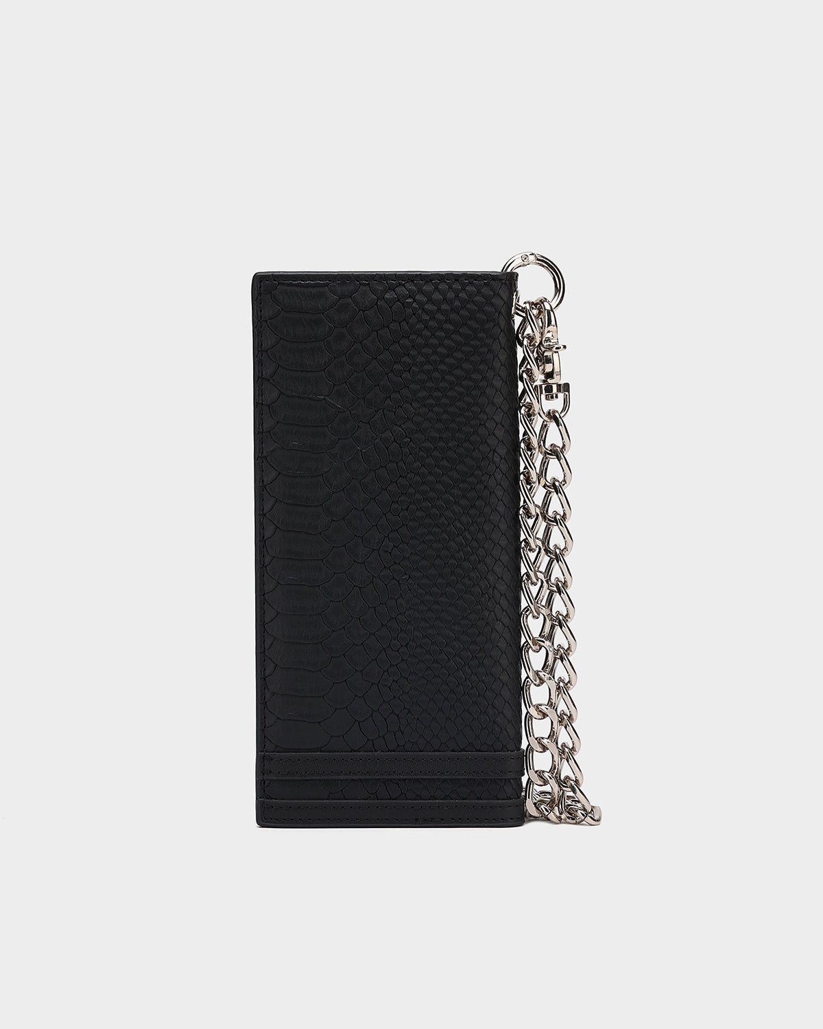 Apollo 1 Chain Wallet for Men - Slim RFID Blocking Bifold Leather Wallet with Money Clip - Perfect for Travel, Business & Everyday Use (Black)