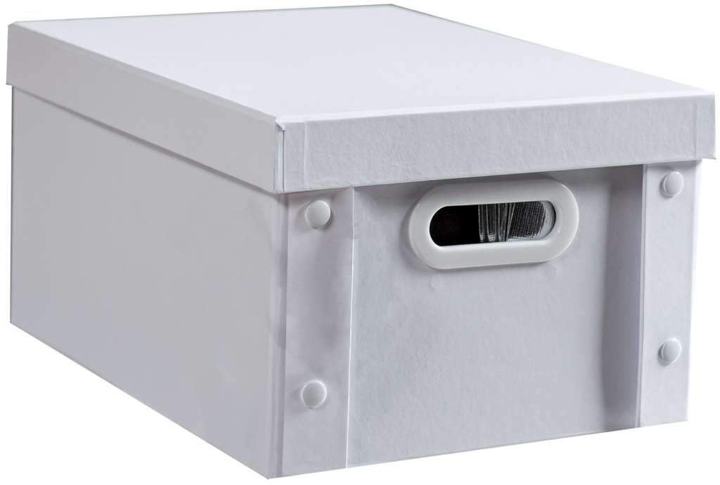 Milky White Cardboard Storage Box for Compactor - Heavy Duty, Space Saving Organizer for Home, Office, and Warehouse Use