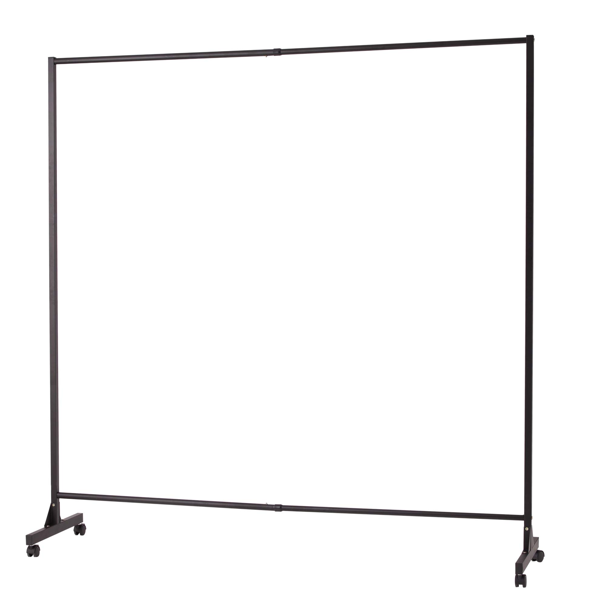 Expandable Privacy Room Divider with Black Frame & Lavish Jacquard Fabric - Elegant Space Separator for Home Office, Bedroom, or Studio - 'Don't Look at Me' Design