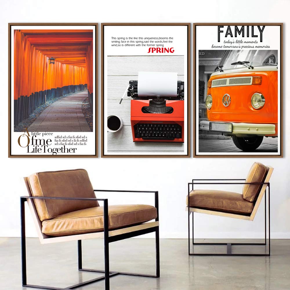 Wall26 3-Panel Framed Canvas Wall Art Set - Modern Cityscape Building Theme Print (16