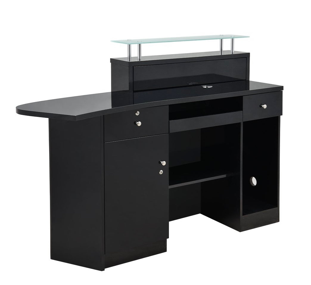 Gattino Modern LED Lighted Reception Desk - Elegant Office Furniture for Hotels, Clinics & Corporate Lobbies - Bright & Energy-Efficient Lighting Solution
