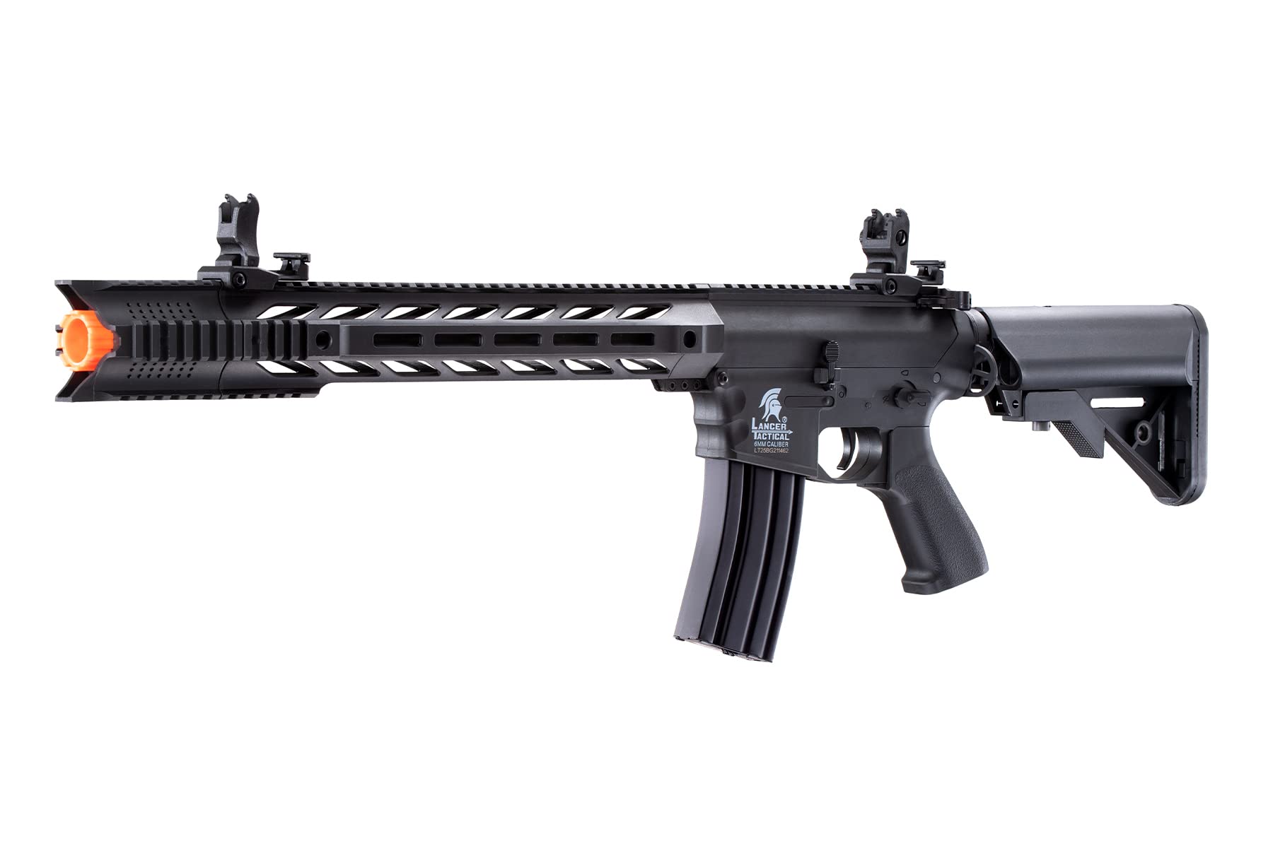 Lancer Tactical Gen 2 Airsoft Rifle - Low FPS SPR Interceptor M4 AEG | Electric Full/Semi-Auto | Includes 0.20g BBs, Charger & Battery | Black | Perfect for Target Practice, Training & Airsoft Battles