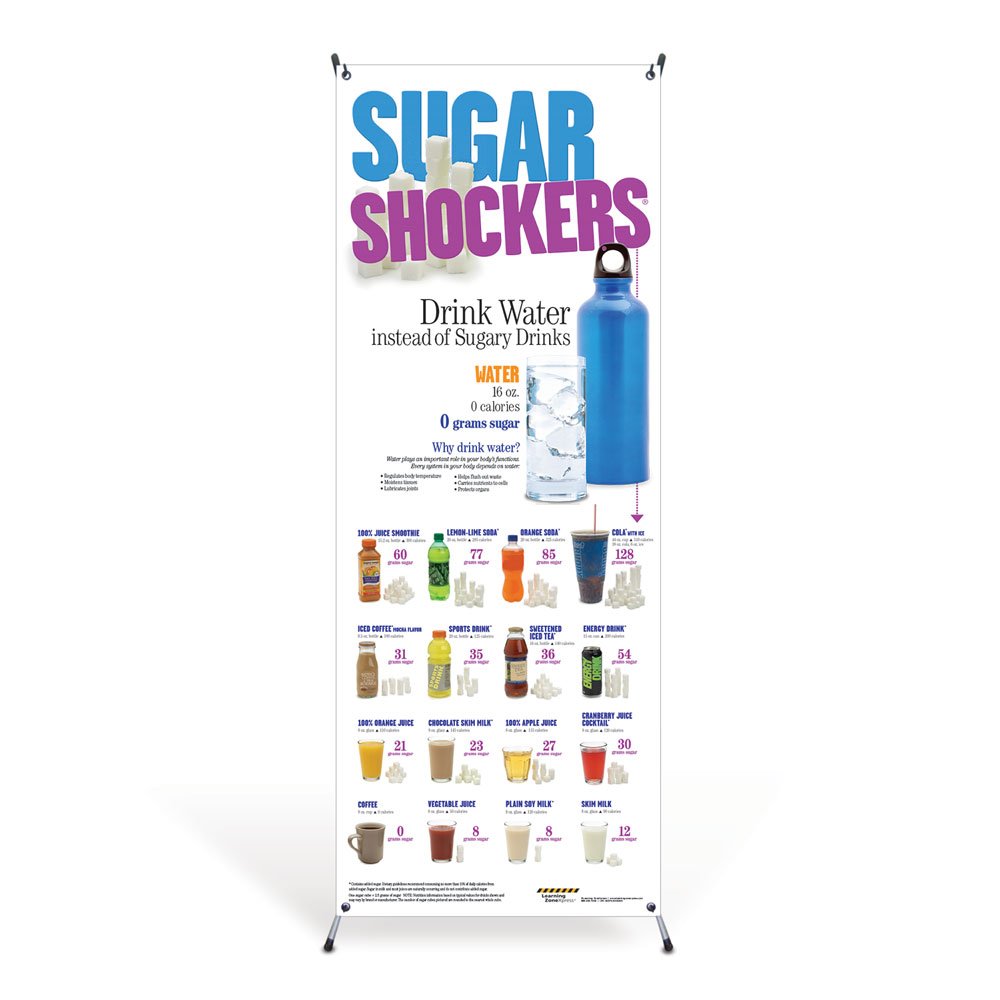 Sugar Shockers Vinyl Banner with Stand | 24