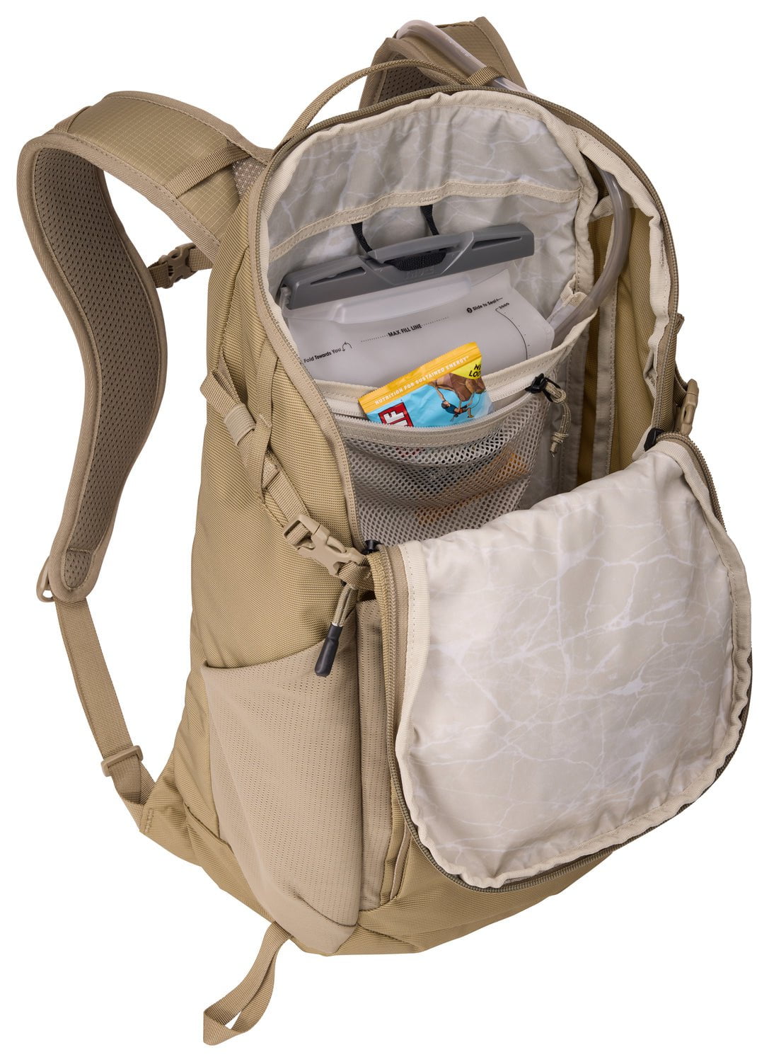 Thule AllTrail Hydration Pack 22L - Lightweight Hiking Backpack with Water Bladder, Faded Khaki - Perfect for Trail Running, Mountain Biking & Outdoor Adventures