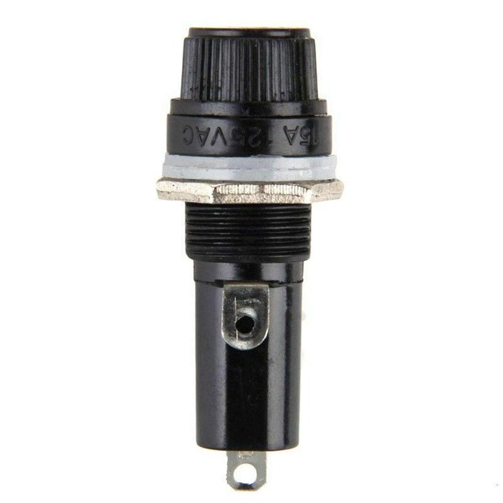 5Pcs 6x30mm Fuse Holder Socket Tube - Safe Panel Mount Electrical Connector for Automotive, Marine & Industrial Applications