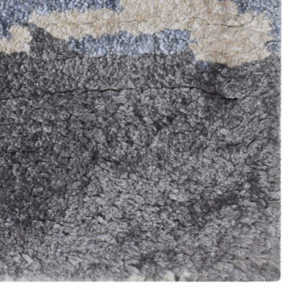 Handmade Hypnotic Eastern Hand Knotted Rug - Bohemian Style Wool Area Carpet for Living Room, Bedroom & Home Decor