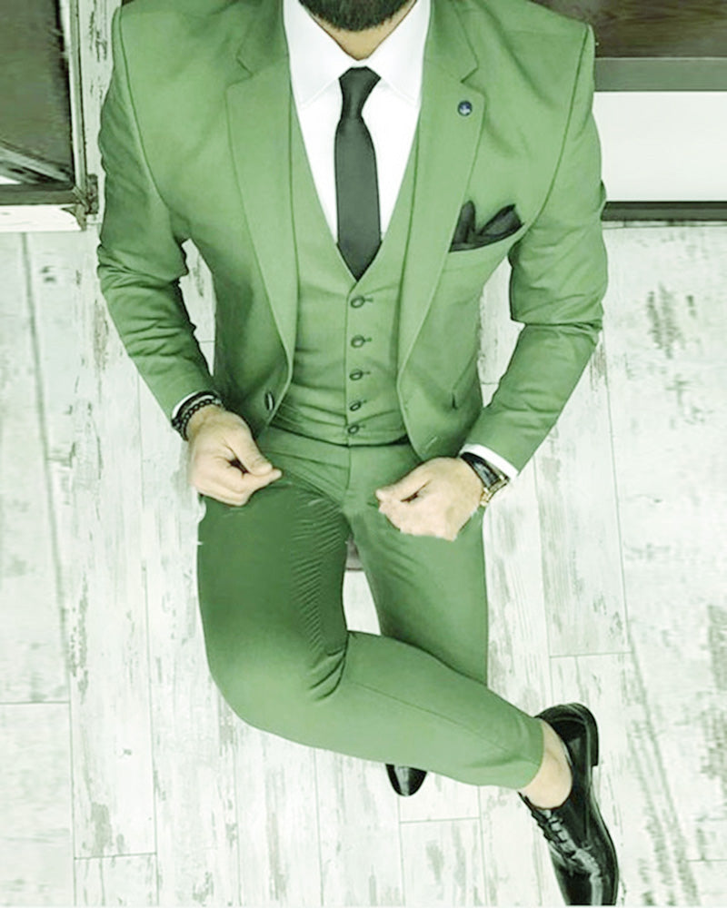 Elegant Grass Green Groomsmen Suits for Wedding - WX136 | Formal Attire for Groomsmen, Best Man & Wedding Party | Perfect for Summer Weddings, Outdoor Ceremonies & Special Occasions