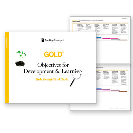 GOLD® Early Childhood Development & Learning Objectives for Birth Through Third Grade - Perfect for Preschool, Kindergarten & Homeschooling