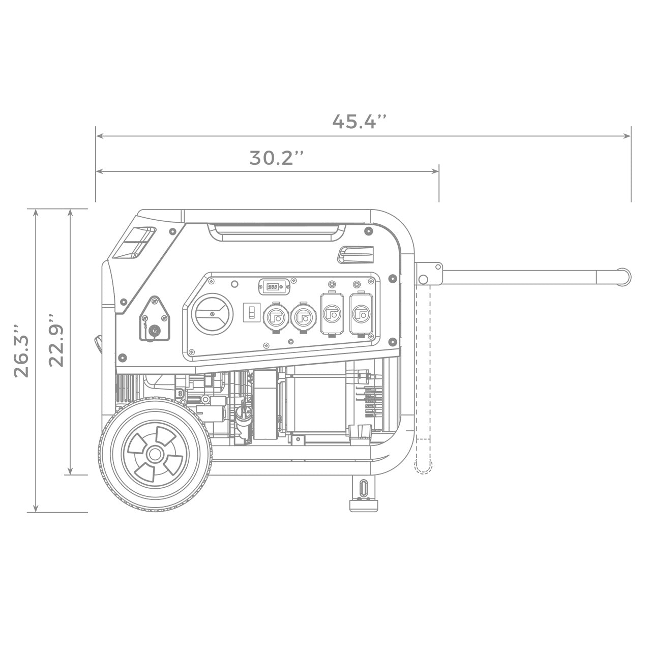 Dual Fuel Portable Generator 5700W - Gas & Propane Powered with Recoil Start, 120/240V Output - Perfect for Home Backup Power, Camping & Outdoor Activities