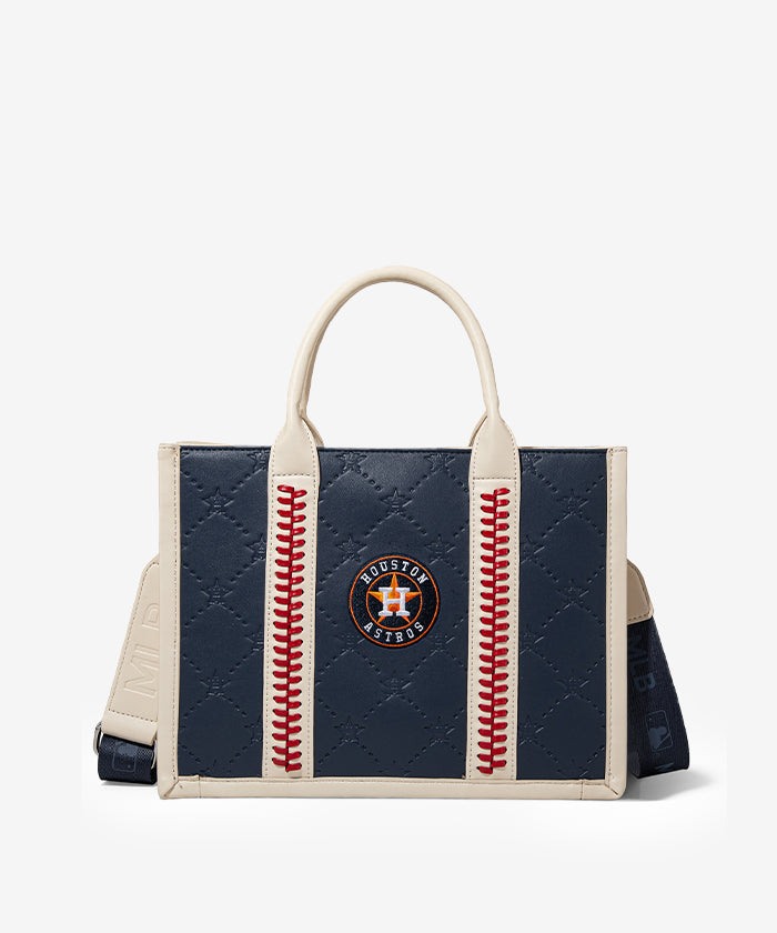 Official MLB Houston Astros Tote Bag - Durable Canvas Shopper with Team Logo - Perfect for Baseball Games, Grocery Shopping & Beach Trips