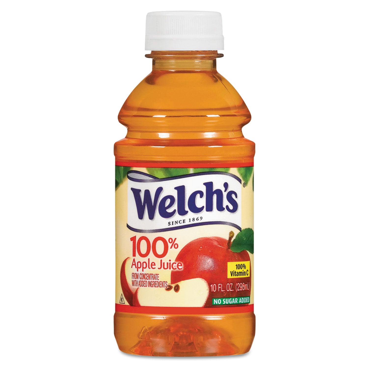 100% Pure Apple Juice - 10 Oz. Bottles (Pack of 24) | Natural & Healthy Fruit Drink for Kids Lunch, School Snacks & Family Gatherings | No Added Sugar | USA Made