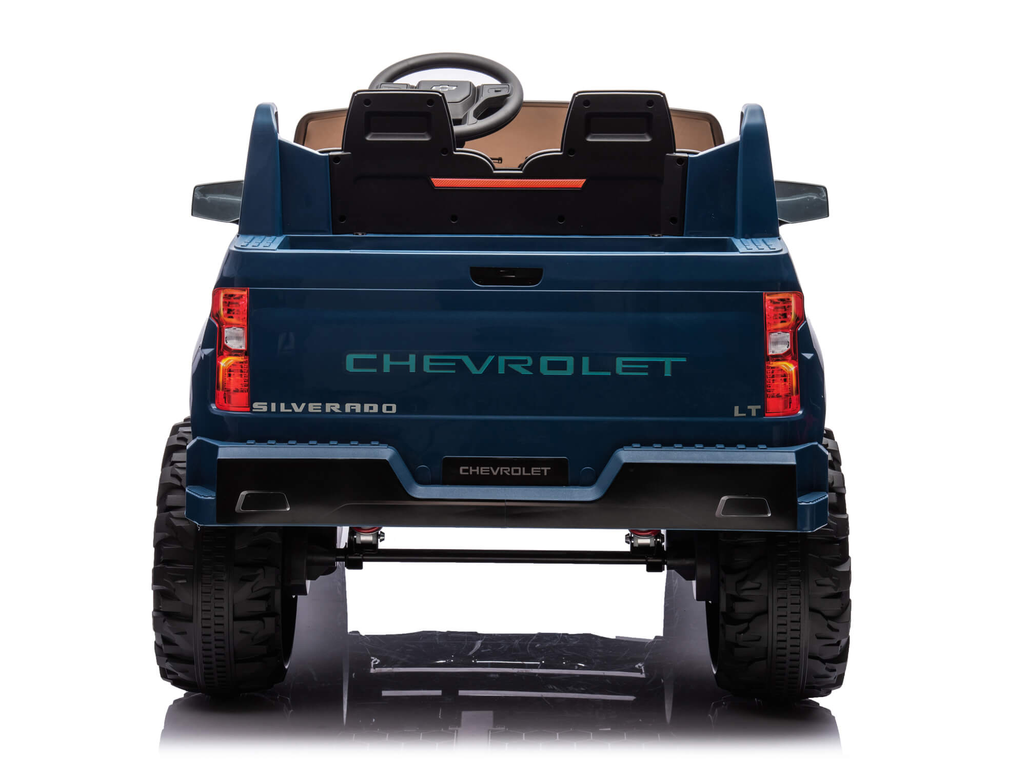 24V Chevrolet Silverado Kids Ride-On Truck with 2 Seats & Parental Remote Control - Blue | Electric Toy Car for Boys & Girls | Outdoor & Indoor Play, Birthday Gift