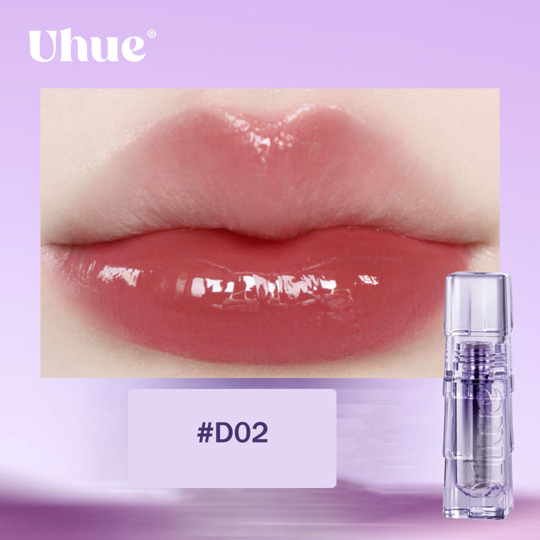 Uhue Pouty Lip Nectar - Hydrating Plumping Lip Gloss with Vitamin E | Perfect for Daily Moisture & Nighttime Lip Care