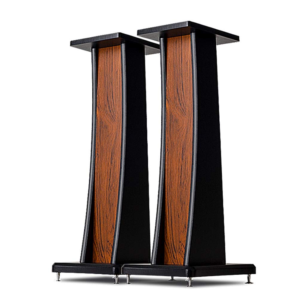 Professional Speaker Stands - Adjustable Bookshelf & Floor Monitor Stand for Surround Sound Systems (32x26x80cm, Black) - Perfect for Home Theater, Studio & DJ Setups
