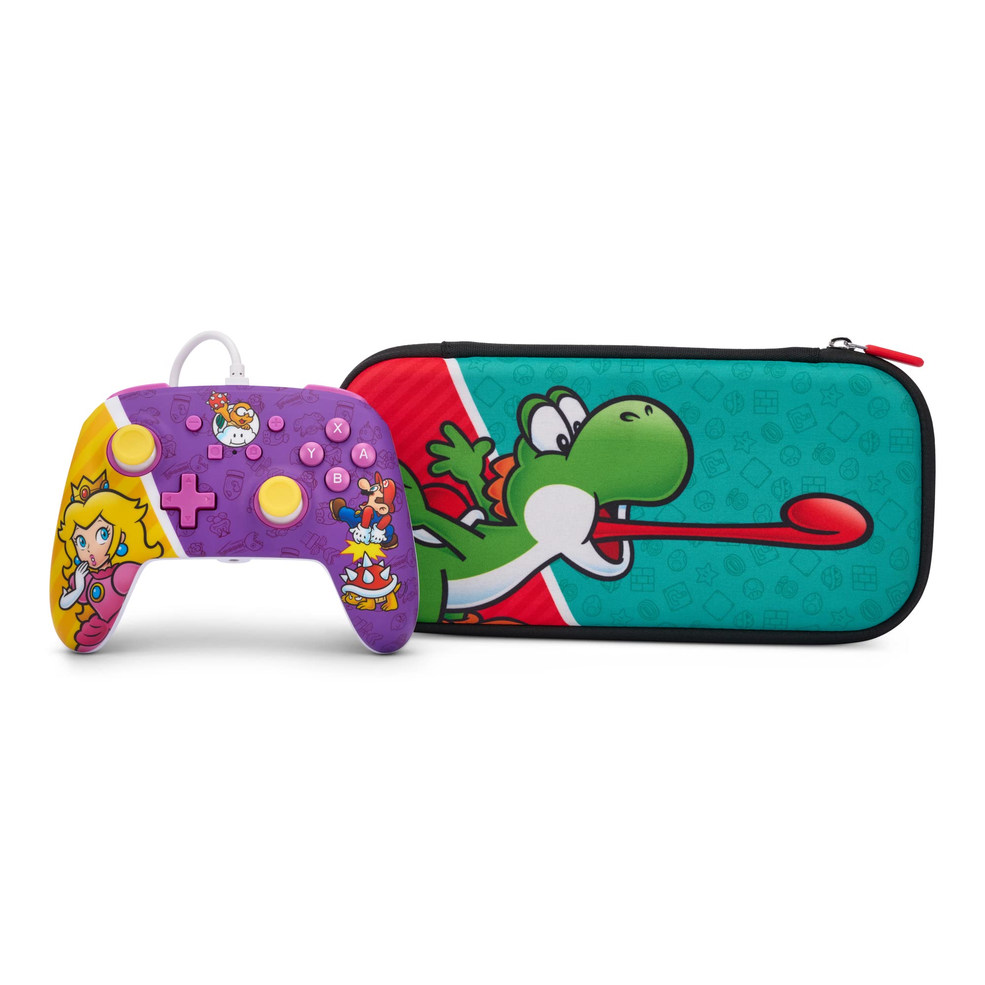 PowerA Wired Controller for Nintendo Switch - Princess Peach Battle Edition | Enhanced Gaming Experience for Switch & Switch OLED | Perfect for Multiplayer & Competitive Play