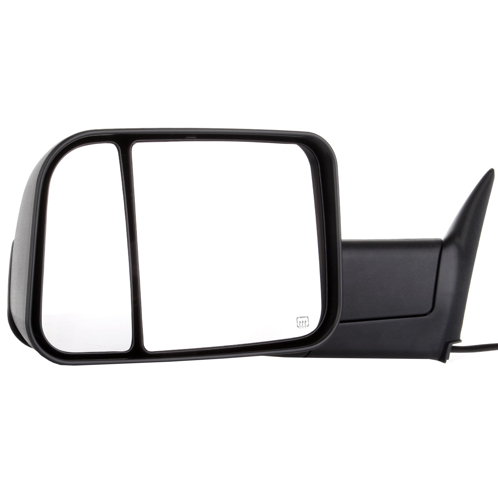 CCiyu Black Power-Adjusted Heated Towing Mirrors - Compatible with 1998-2001 Dodge Ram 1500/2500/3500 Trucks (LH Left & RH Right) - Perfect for Enhanced Visibility While Towing Trailers or Heavy Loads