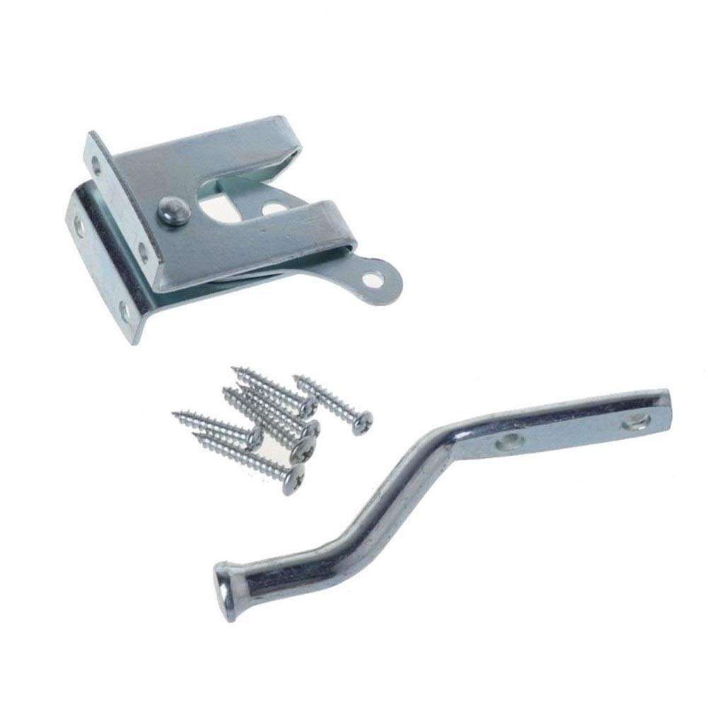 KHGWERO CZMY Heavy Duty Electroplated Steel Auto Door Bolt Lock Hasp Latch - Secure Garden Fence, Pasture Gate & Farm Entry - Weatherproof Security for Outdoor Use