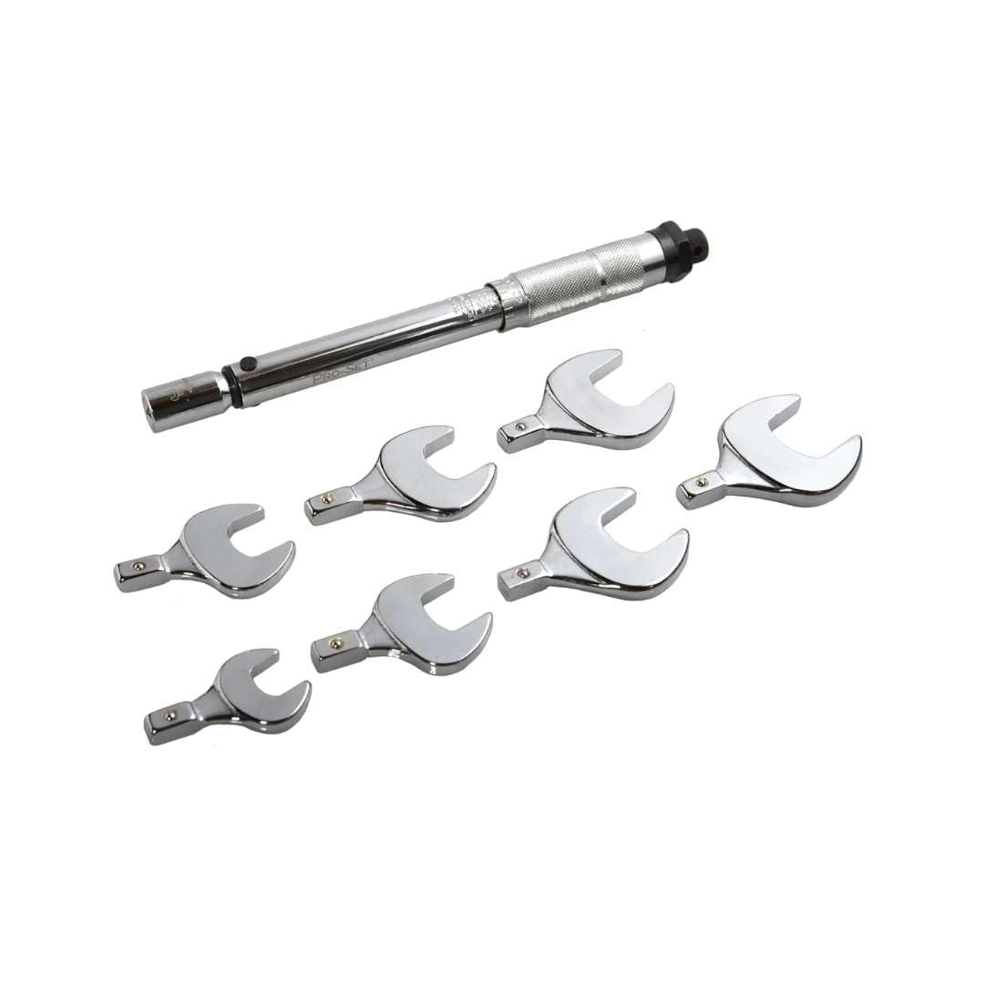 CPS PRO-SET SAE Torque Wrench Set - 10-Piece Professional Torque Wrench Kit with Case for Automotive, Motorcycle & Mechanical Repairs | Perfect for DIY, Garage & Professional Mechanics
