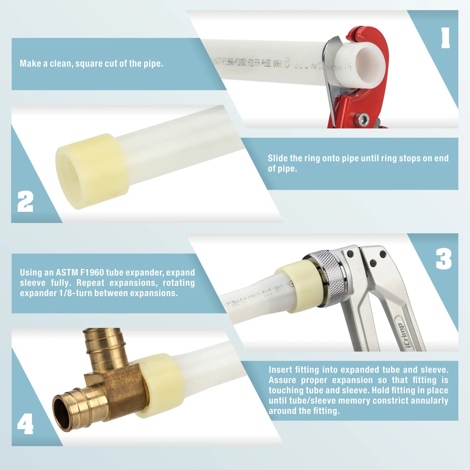 Professional PEX-A Expansion Tool Kit with 3/8
