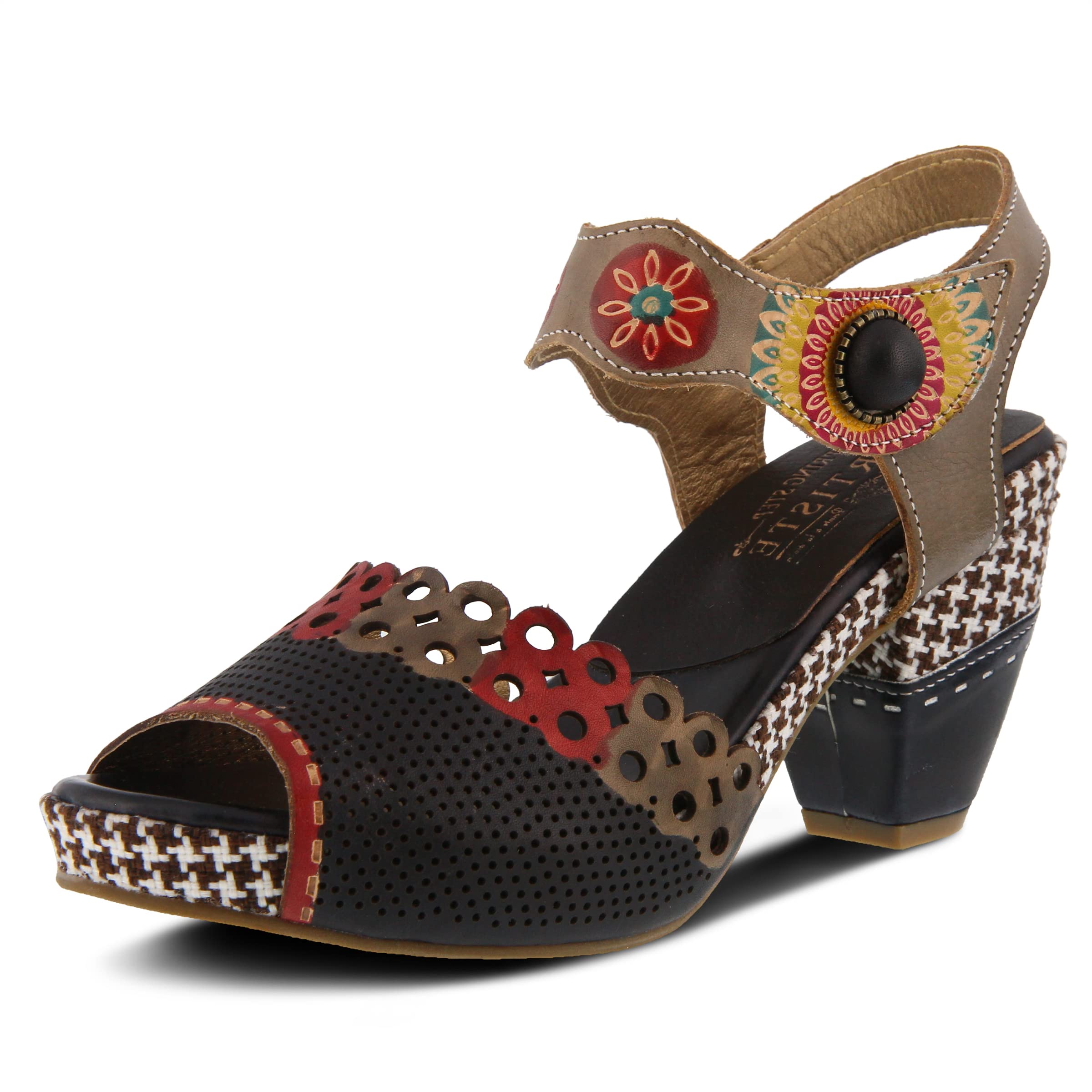 L'Artiste by Spring Step Women's Jive Flat Sandal - Comfortable Leather Casual Sandals for Women | Perfect for Summer, Beach, and Everyday Wear