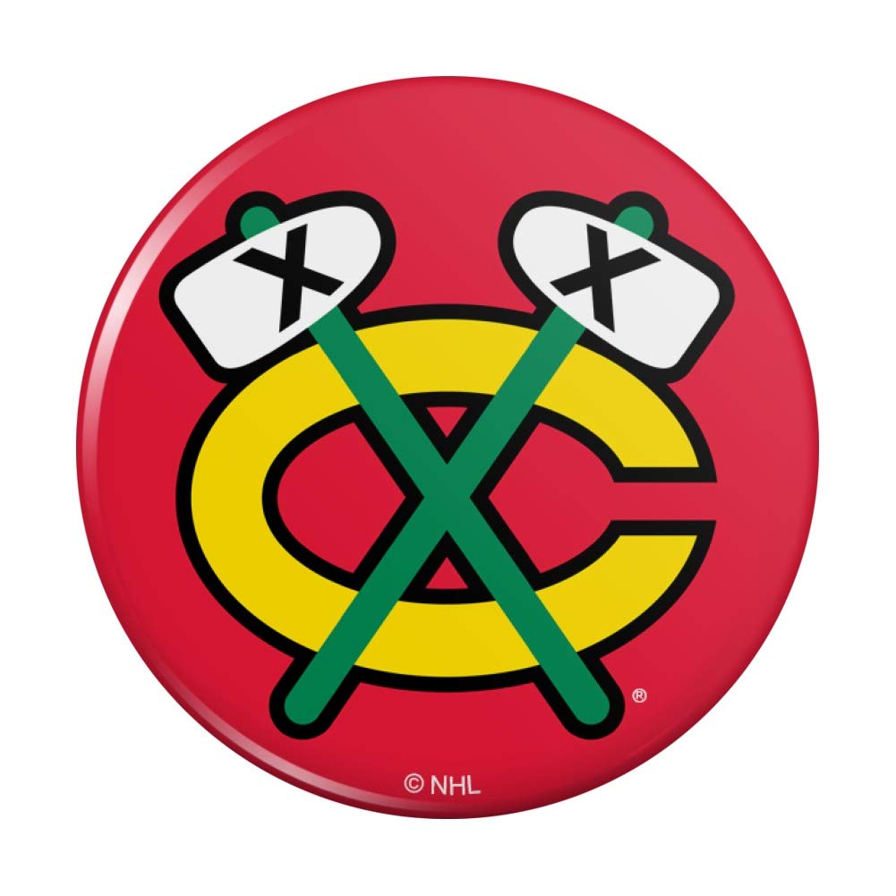 Chicago Blackhawks NHL Team Fridge Magnet Set - Strong Magnetic Locker & Kitchen Decor for Hockey Fans - Perfect for Game Day, Office, Dorm & Home Decor