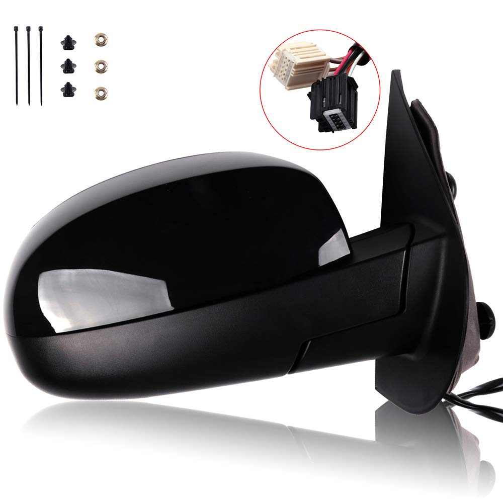 SCITOO Passenger Side View Mirror Replacement for 2007-2013 Chevy Silverado, GMC Sierra, Tahoe, Suburban, Avalanche, Yukon XL Denali - Durable Auto Part for Safe Driving & Easy Installation