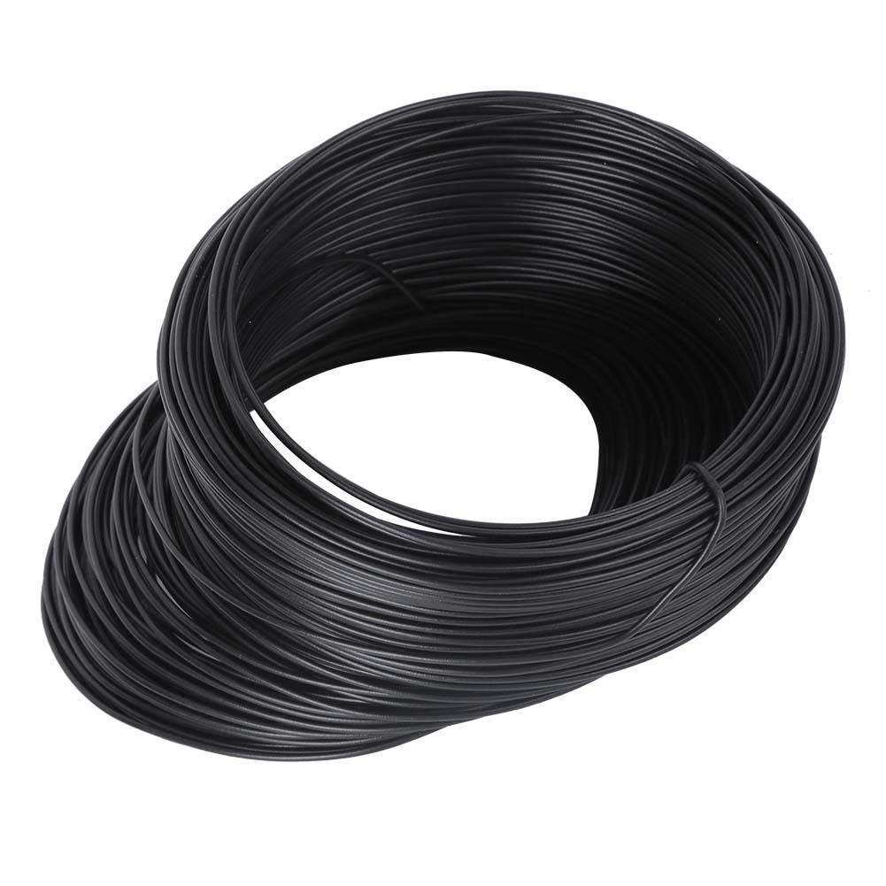 DIYdeg 100m/328ft Black Round Cable Ties - Heavy Duty Fasteners for Electronics, Crafts, Toys & Gardening | Secure Wires, Organize Cables, Bundle Plants