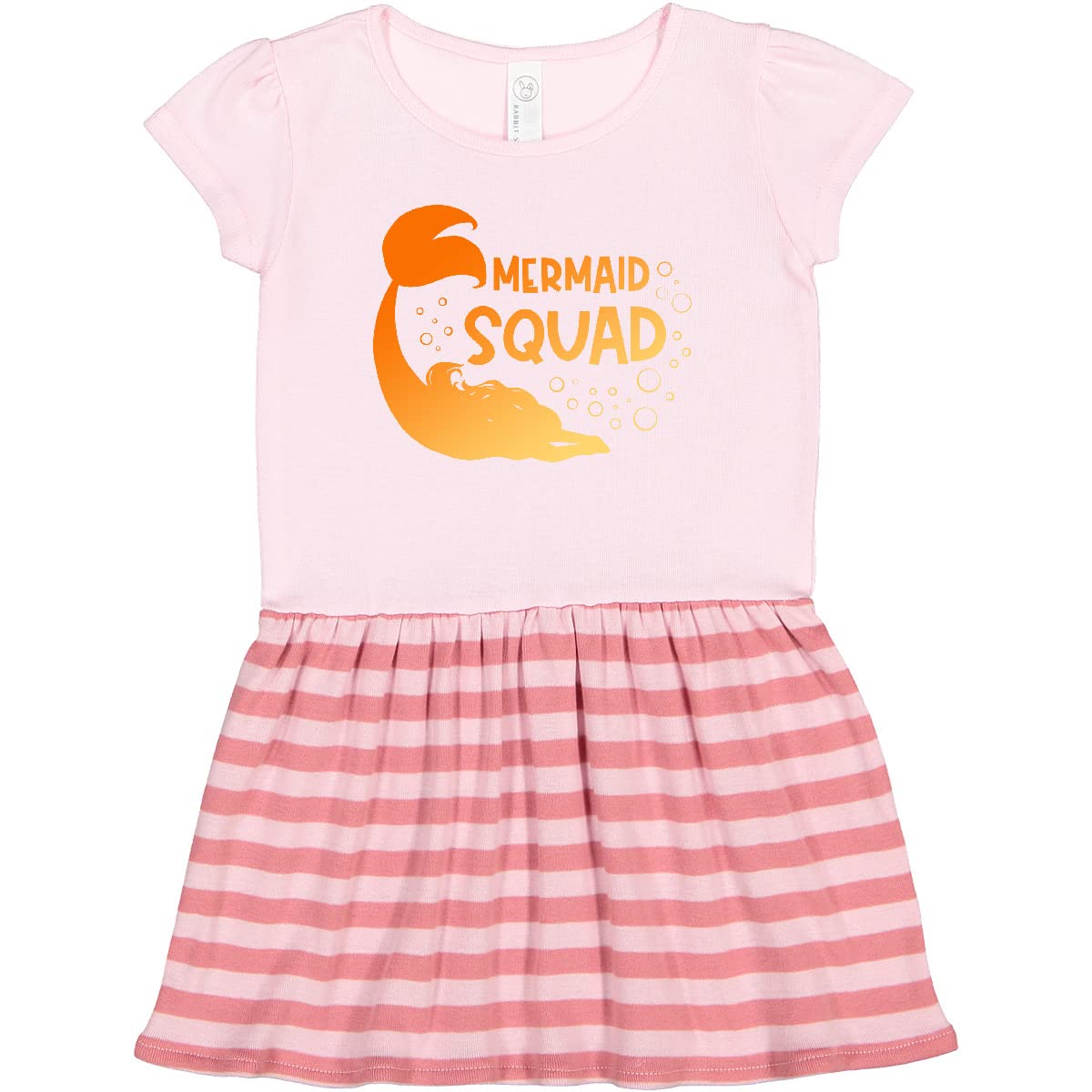 Inktastic Mermaid Squad Diving Mermaid Print with Bubbles Toddler Dress - Cute Swimwear for Beach, Pool Party & Summer Vacation Outfits