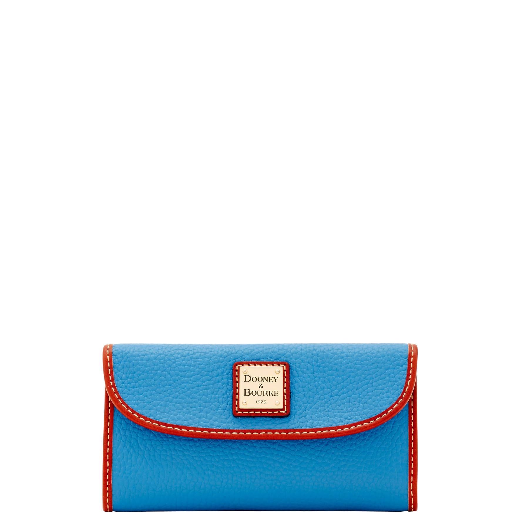 Dooney & Bourke Women's Pebble Grain Leather Continental Clutch & Trifold Wallet - Multiple Card Slots, RFID Protection - Perfect for Work, Travel & Evening Events