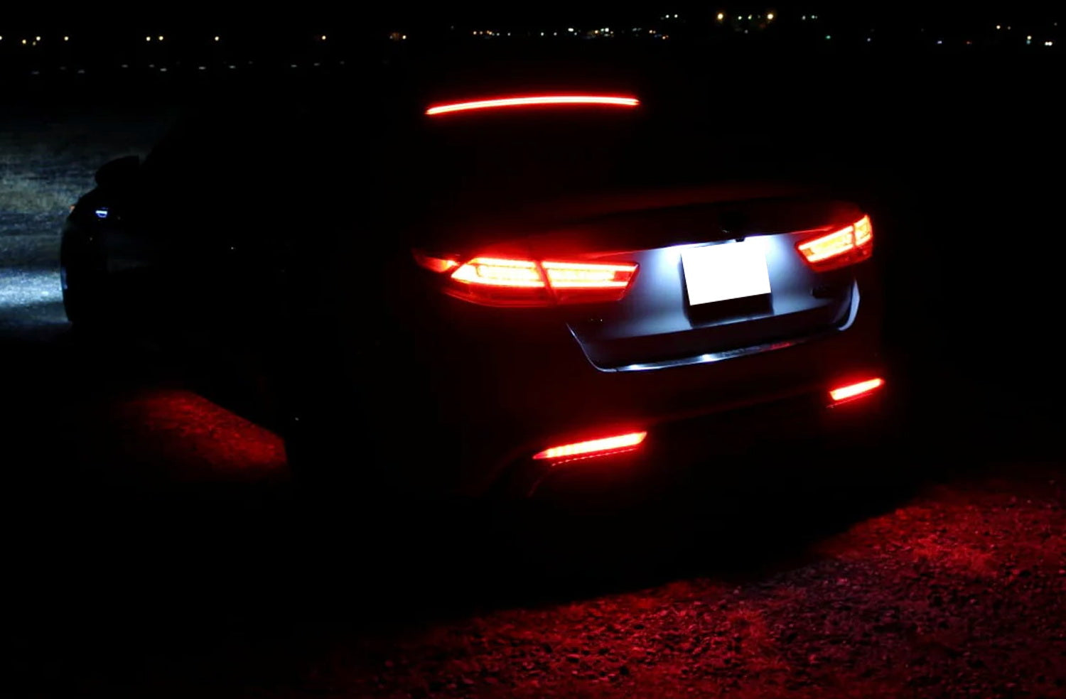 Full LED Bumper Reflector Brake & Sequential Turn Signal Lights for 2016-2018 Kia Optima SX - Upgrade Your Car's Safety & Style for Night Driving & Custom Look