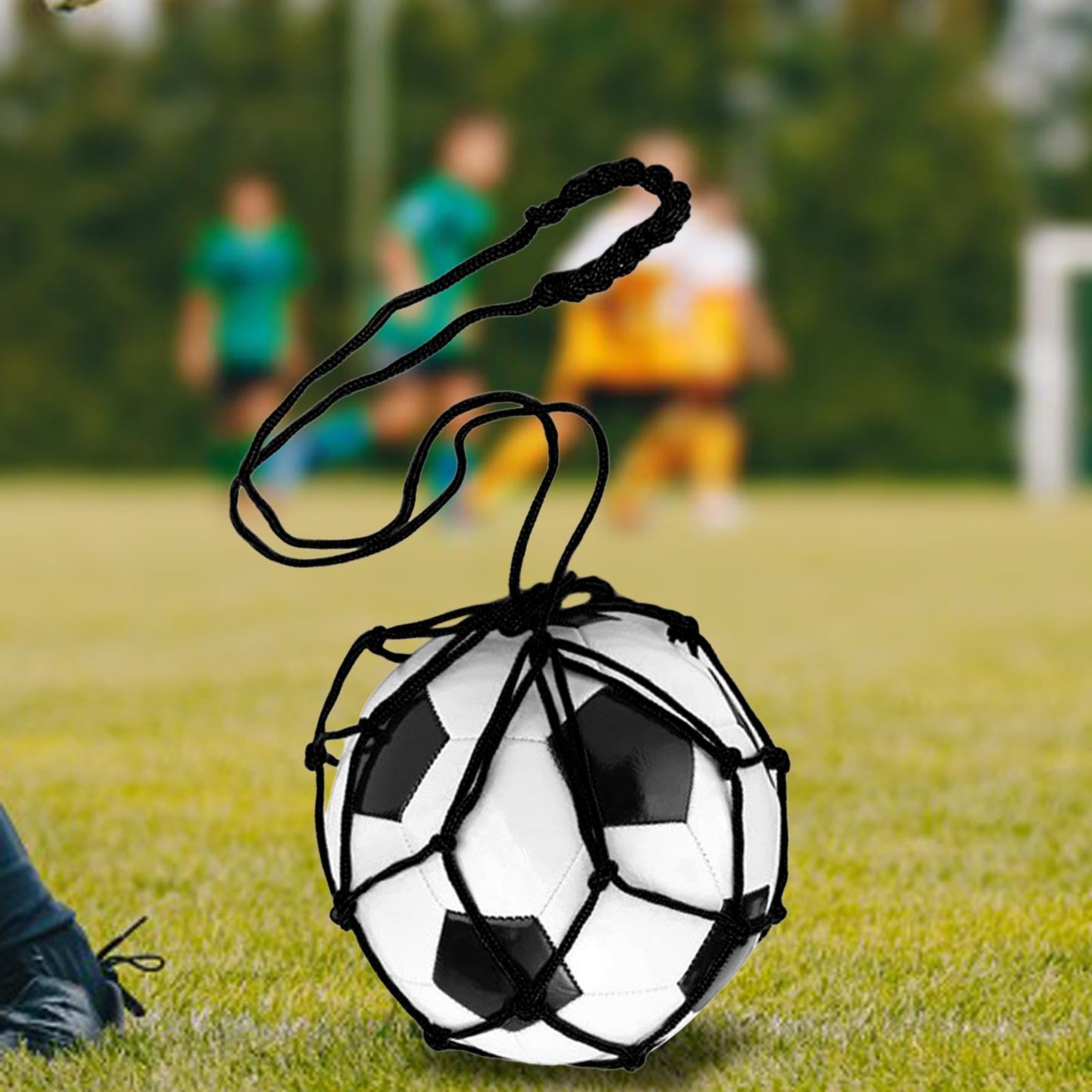 Best Soccer Kick Trainer - Durable Nylon Football Training Aid with Elastic Ball Net for Practice & Drills | Perfect for Youth & Adult Soccer Players