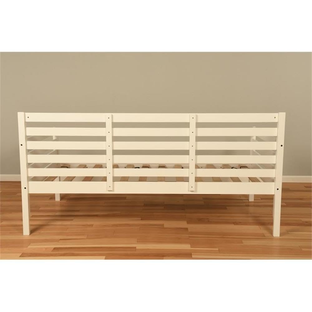 Pemberly Row White Traditional Wood Twin-Size Daybed with Trundle - No Mattress Included | Perfect for Guest Rooms, Dormitories & Small Space Living