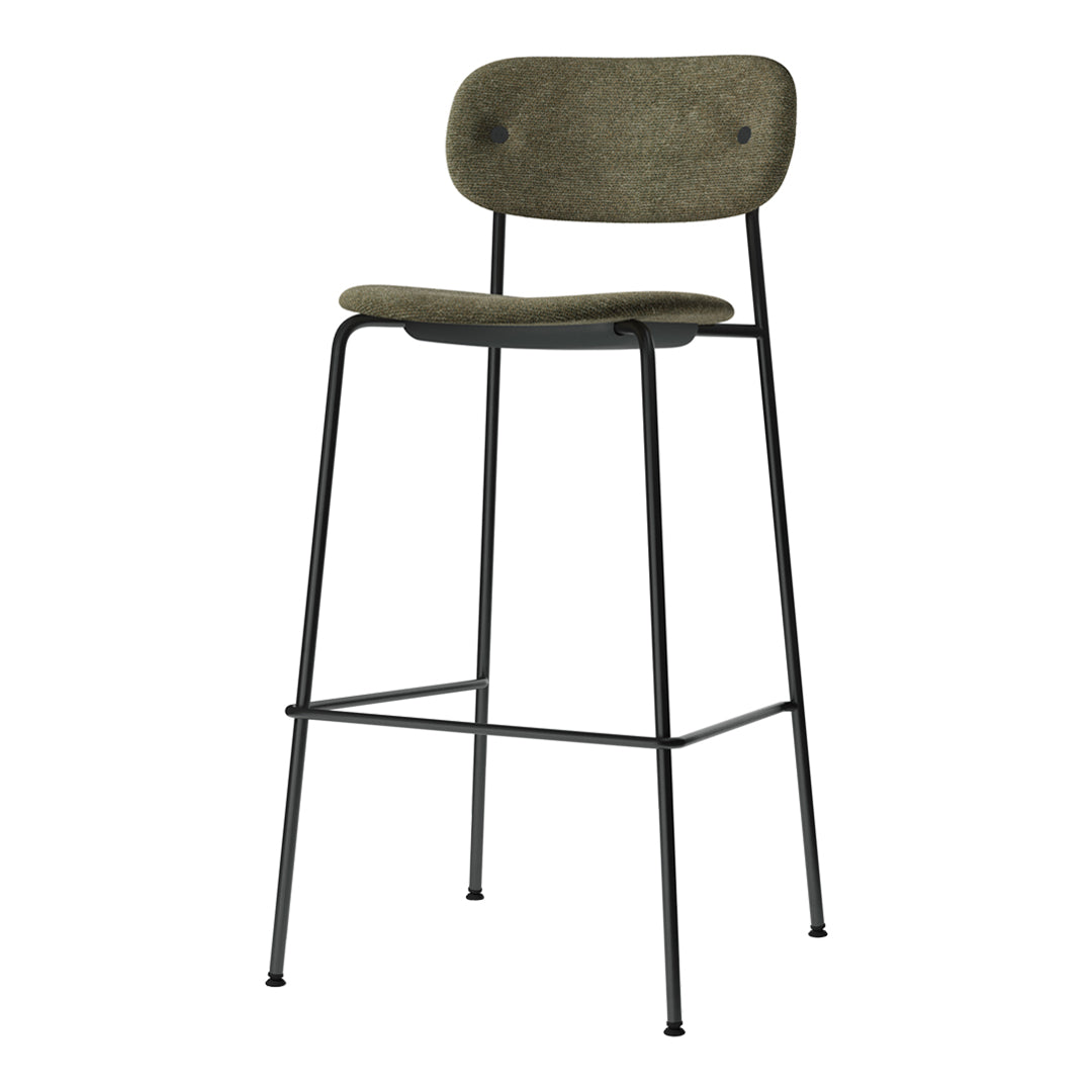 Co Bar Chair - Fully Upholstered Bar Stool with Padded Seat & Backrest | Perfect for Kitchen Islands, Home Bars & Commercial Use