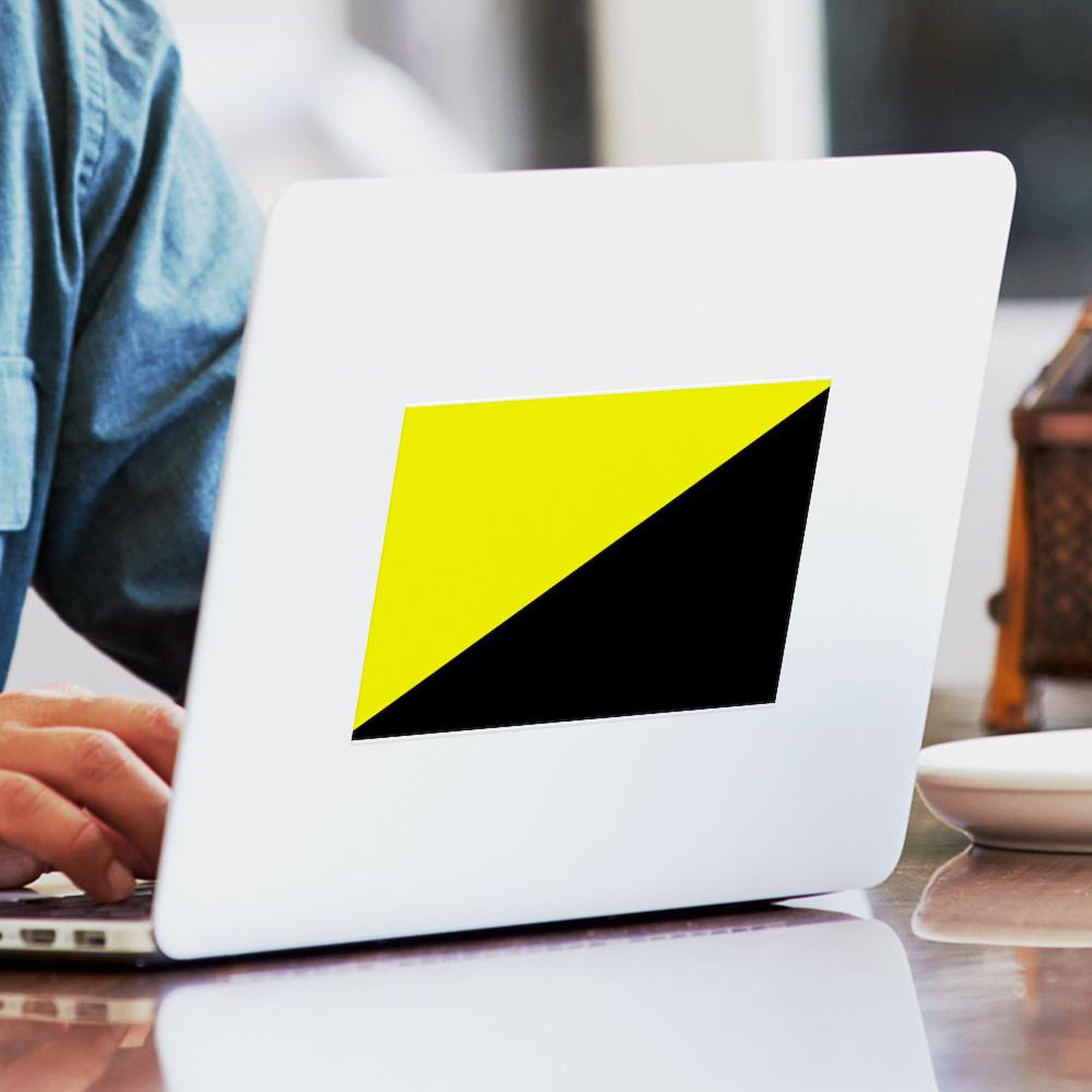 Anarcho Capitalist Flag Rectangle Sticker - Durable Vinyl Bumper Sticker & Car Decal for Cars, Laptops, Windows - Political Statement & Libertarian Gift Idea