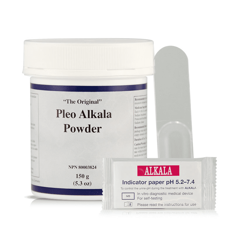 Biomed Pleo Alkala 'N' Powder with 48 pH Test Strips - 150g Alkaline Supplement for Detox & pH Balance | Perfect for Daily Wellness & Hydration