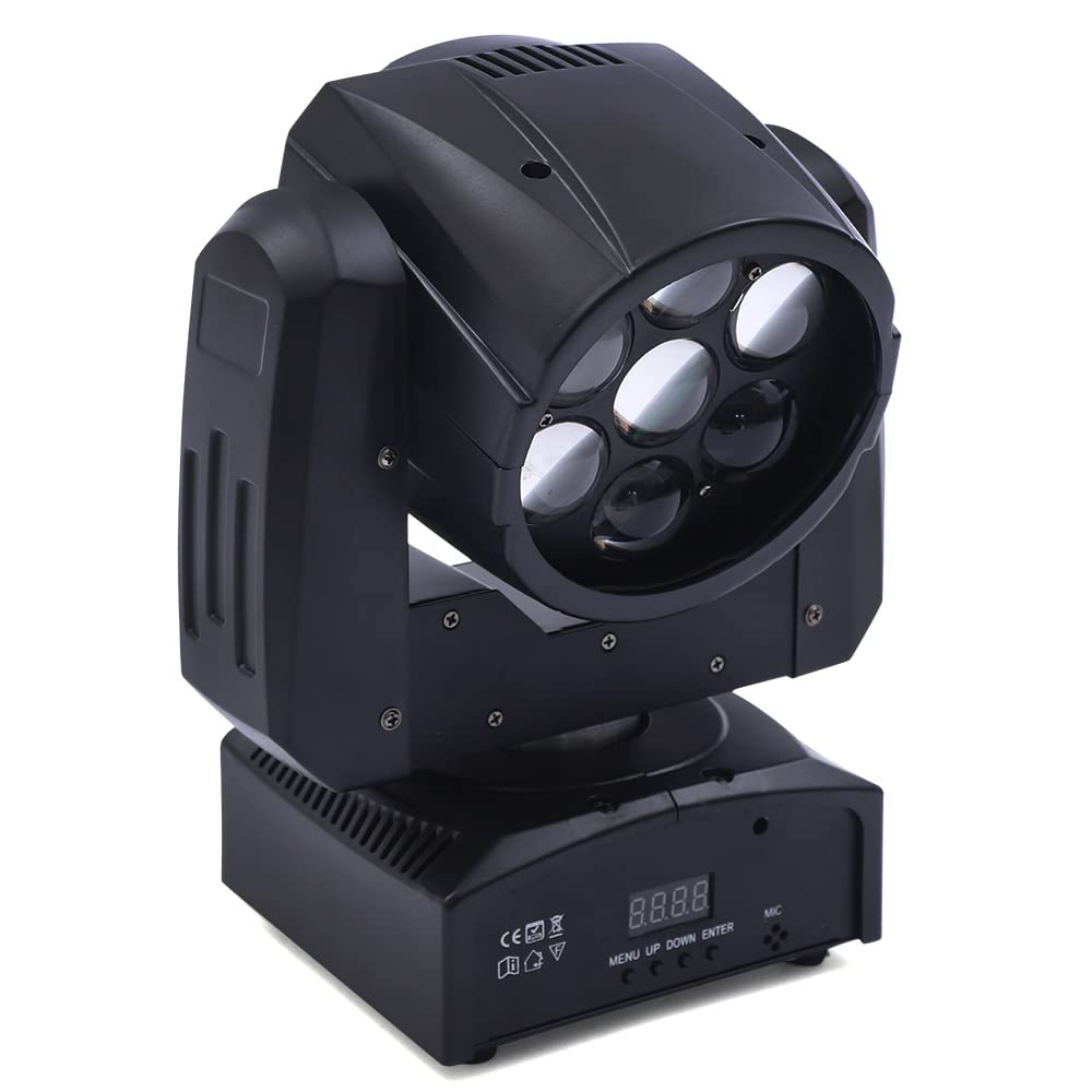7x12W Stage Lights - Professional Wash Beam LED Moving Head Lights for DJ, Club, KTV, Disco & Party Events | Perfect for Stage Lighting, Concerts, Weddings & Nightclubs