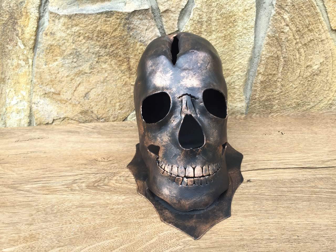 Premium Axe Holder with Skull Decor - Wall Mounted Axe Storage for Home, Garage, or Outdoor Use - Perfect for Camping, Hunting, and Survival Gear Organization