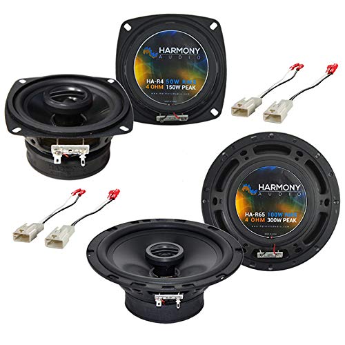 1996-2000 Toyota 4Runner Speaker Upgrade Kit - Harmony Audio HA-R65 & HA-R4 Bundle with HA-728104 Harness | Factory Replacement Car Audio System for Enhanced Sound Quality | Perfect for Road Trips, Commuting & Off-Road Adventures