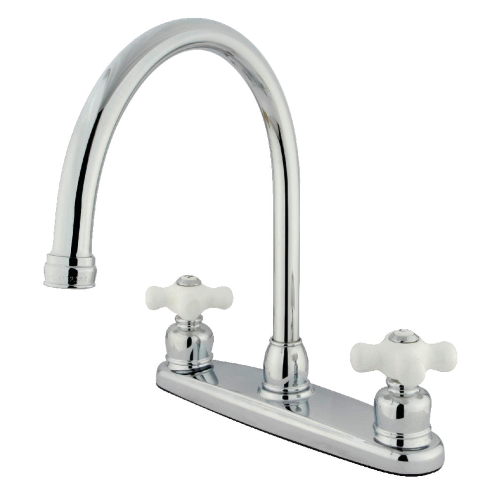 Kingston Brass KB721PXLS Vintage 8 Inch Centerset Kitchen Faucet - Classic Design for Modern Kitchens | Perfect for Farmhouse, Cottage & Traditional Home Decor