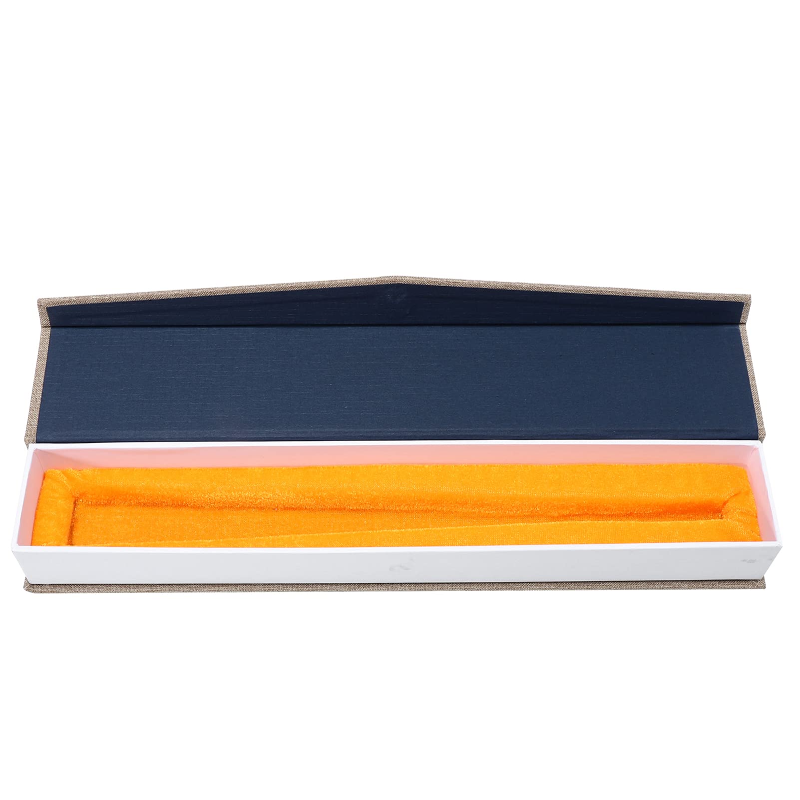 10 Inch Cabilock Handheld Folding Fan Box - Chinese Style Collector's Case with Pouch | Perfect for Fan Collections, Home Decor & Cultural Displays