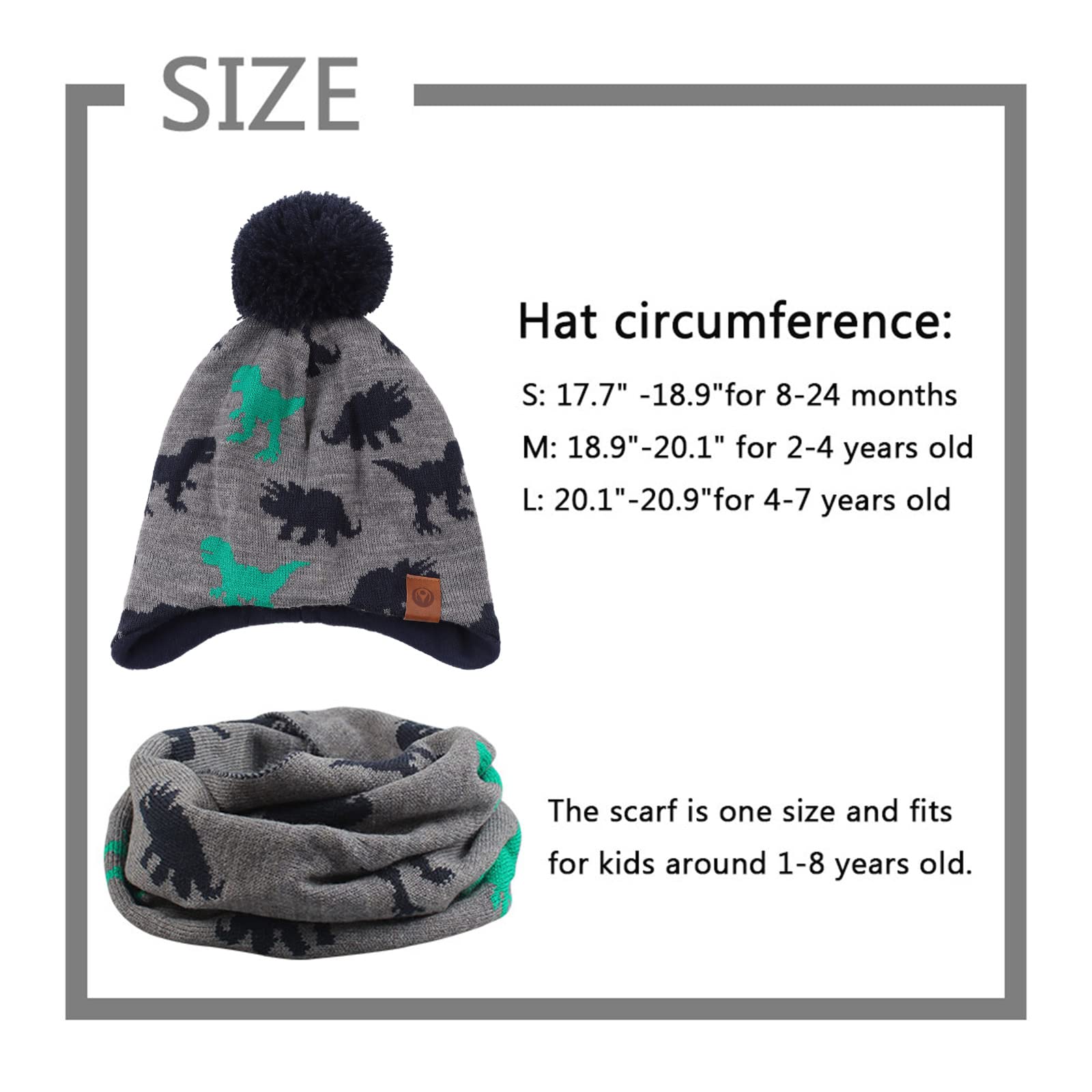 Warm Fleece-Lined Christmas Earflap Baby Beanie Hat for Girls & Boys (6M-3Y) - Cozy Knitted Winter Hat with Pompom - Perfect for Holiday Photos & Outdoor Winter Activities