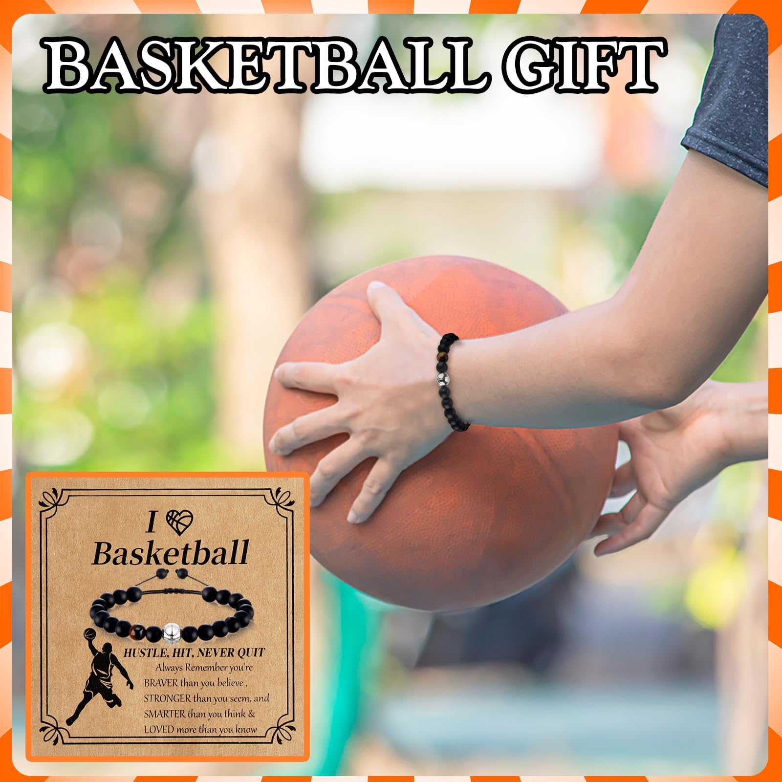 12-Pack Adjustable Beaded Sports Bracelets for Women & Men - Football, Softball, Soccer, Volleyball, Golf, Basketball, Hockey - Stretchy Team Spirit Jewelry Gifts for Athletes & Fans - Perfect for Game Days, Training & Casual Wear