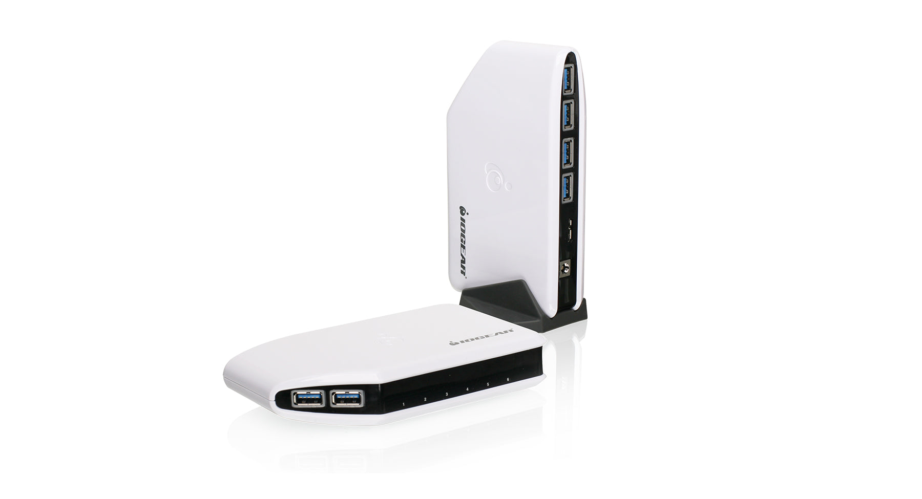 6-Port USB 3.0 Hub Super Speed Data Transfer with Individual On/Off Switches - Perfect for Laptop, PC, Gaming Setup & Home Office Accessories