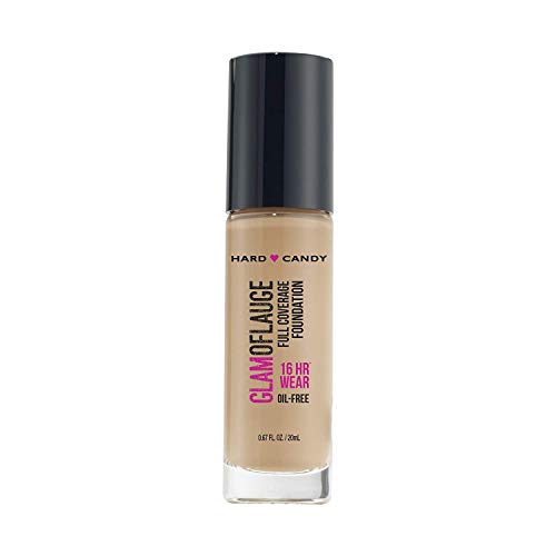 Hard Candy Glamouflage Full Coverage Liquid Foundation - Golden Sand #1505, Flawless Matte Finish for All-Day Wear, Perfect for Photos & Special Occasions