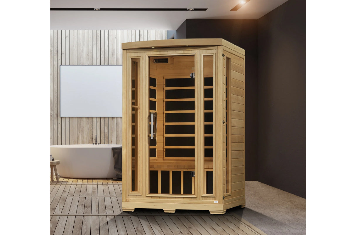 Pro 6 Amanda 2-Person Low EMF Far Infrared Sauna (2025 Edition) - Home Spa Relaxation & Detox Therapy for Wellness