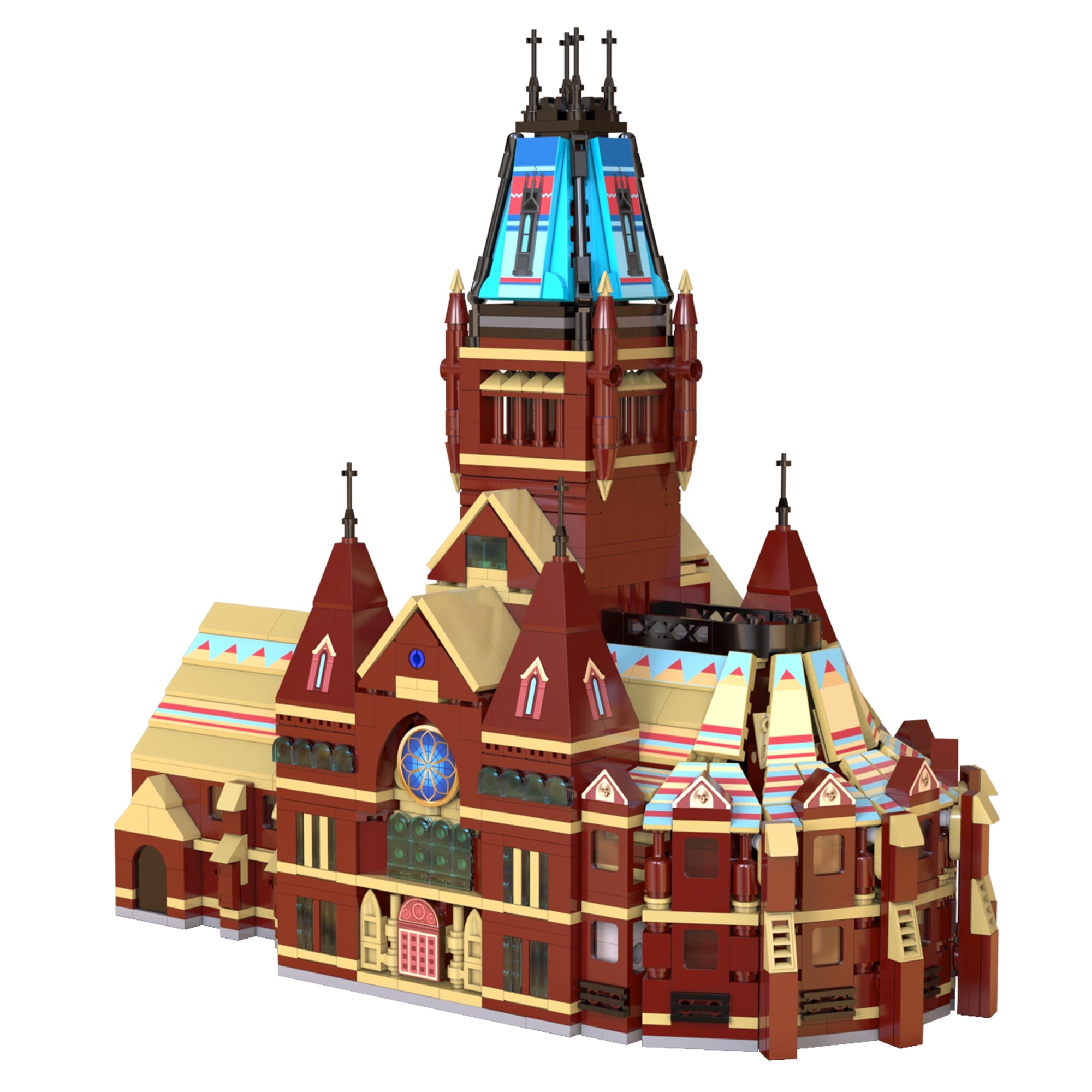 CaDA Harvard Memorial Hall Gothic Architecture Building Blocks Set - Perfect for Collectors, Model Enthusiasts & Home Decor