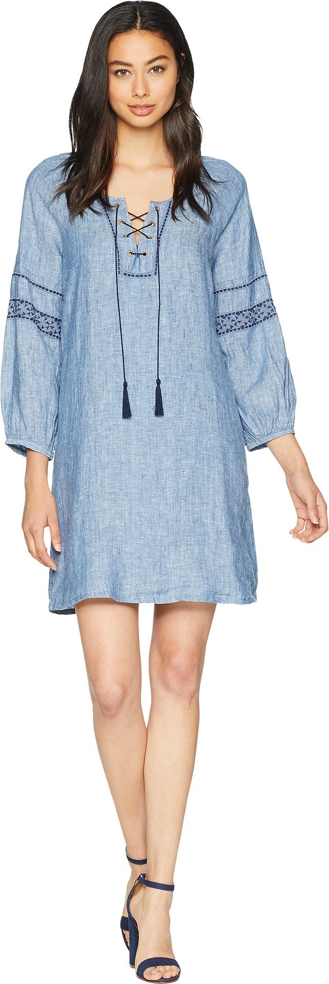 Sanctuary Mirabelle Lace-Up Casual Dress in Raven Wash - Size SM (US 4-6) | Perfect for Date Nights, Cocktail Parties & Summer Weddings