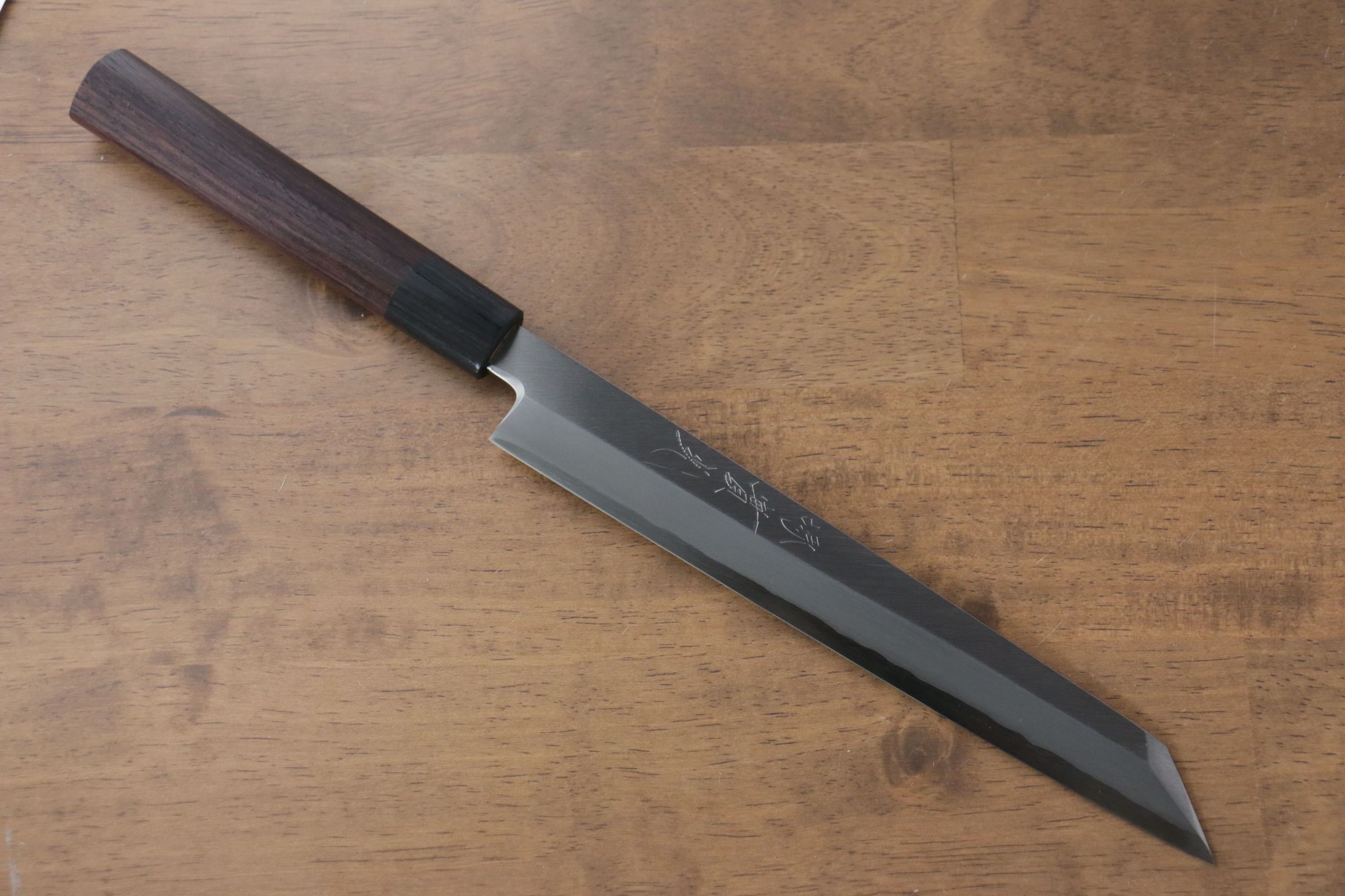 Premium Jikko Silver Steel No.3 Kiritsuke Yanagiba Knife 210mm - Japanese Chef Knife with Exquisite Shitan Handle for Sushi, Sashimi & Precision Cutting