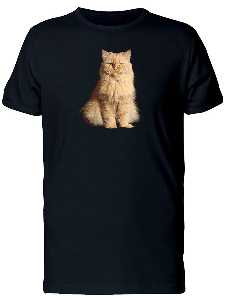 Red Cat Sitting Pose T-Shirt for Men - Casual Comfort Fit Cotton Tee for Everyday Wear & Street Style