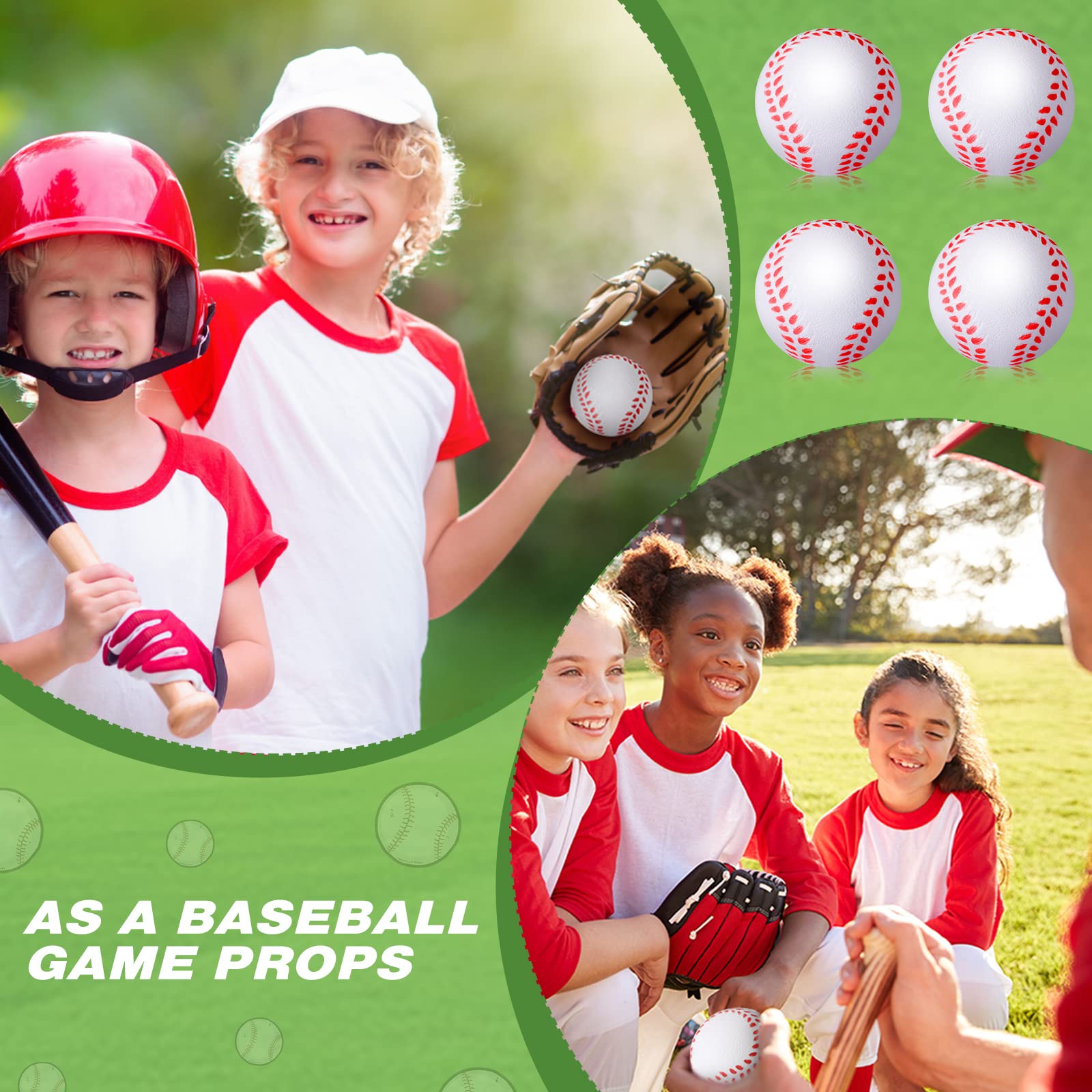 100-Pack Mini Baseball Stress Balls - 1.57 Inch Sports Themed Anxiety Relief Toys for Adults & Kids | Perfect for Office Stress, Classroom Rewards, Party Favors, Carnival Prizes & Sensory Therapy